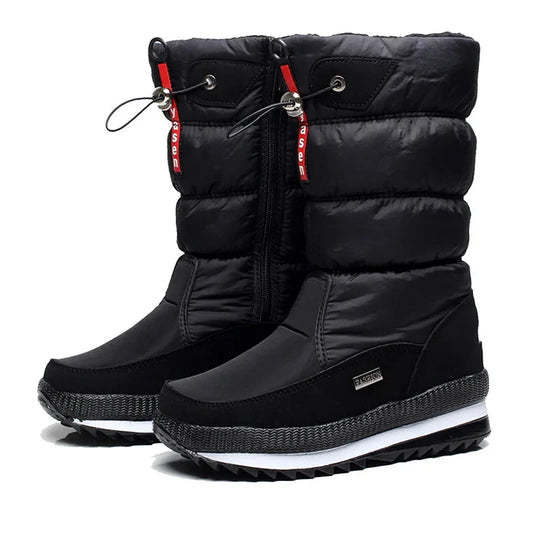 Winterstiefel Damen Mittelhoch Wasserdicht & Isoliert Plateau