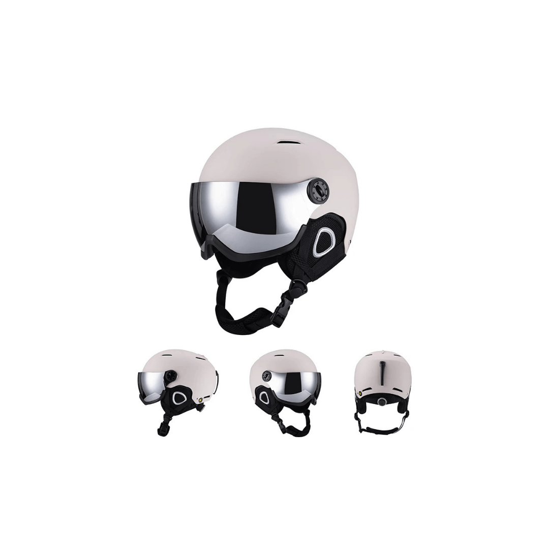 Ski Helmet with Visor - Anti-Fog Shield & ABS Shell - Adjustable Fit