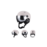 Ski Helmet with Visor - Anti-Fog Shield & ABS Shell - Adjustable Fit