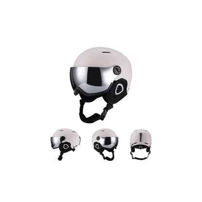 Ski Helmet with Visor - Anti-Fog Shield & ABS Shell - Adjustable Fit