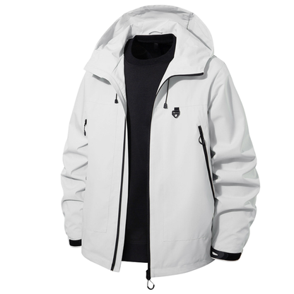 Men's Rain Jacket - Waterproof 5,000mm, Windproof Hood