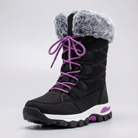 Women's Winter Snow Boots - Waterproof & Insulated - Non-Slip Grip