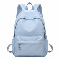 Girls School Backpack - Lightweight Nylon - Pastel Colors