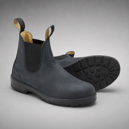Men's Chelsea Boots - Slip-On with Pull Tabs - Cushioned Footbed