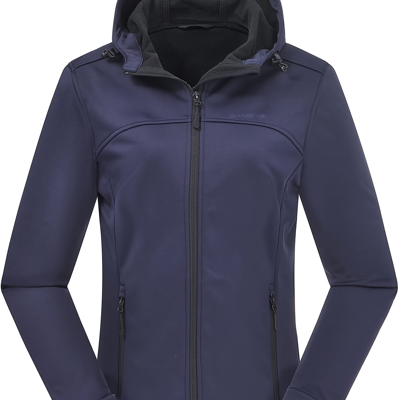 Women's Softshell Jacket - Fleece-Lined & Windproof - Adjustable Hood
