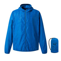 Men's Rain Jacket - Water-Repellent Packable Windbreaker - UPF 50 Sun Protection