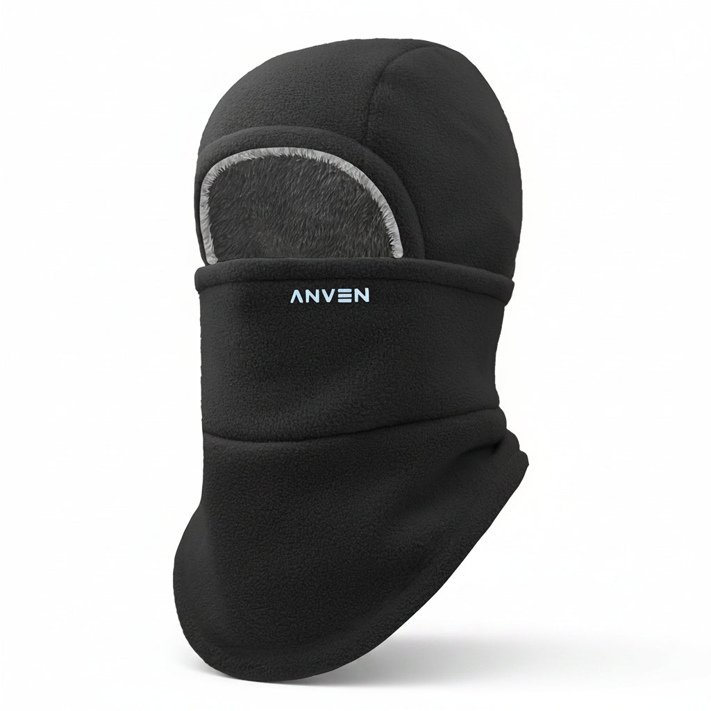 Fleece Balaclava - Thermal Winter Ski Mask - Adjustable Full Face Cover