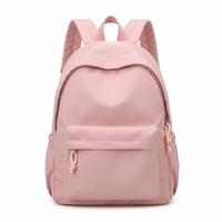 Girls School Backpack - Lightweight Nylon - Pastel Colors