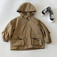 Kids Rain Jacket - Waterproof & Lined - Hooded Boys' Jacket