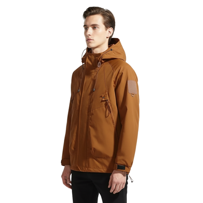 Waterproof Rain Jacket - Unisex Windbreaker with Hood