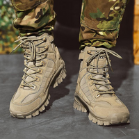 Men's Winter Boots - Tactical-Style Warm Lined - Non-Slip Grip Sole