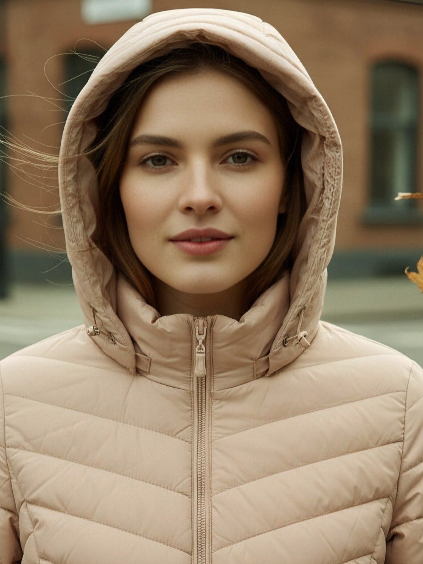 Steppjacke Damen - Verstellbare Kapuze - Leicht Wattiert