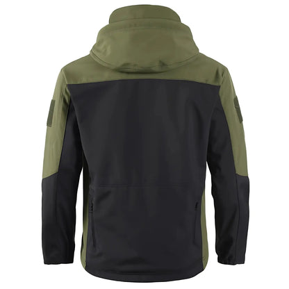 Men's Softshell Jacket - Fleece-Lined & Windproof - Tactical Multi-Pocket Design