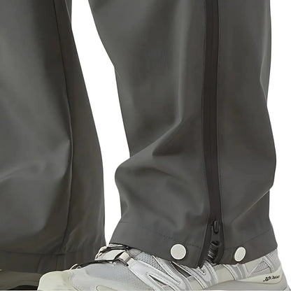 Rain Pants - Full-Length Side Zippers - Water-Repellent & Windproof