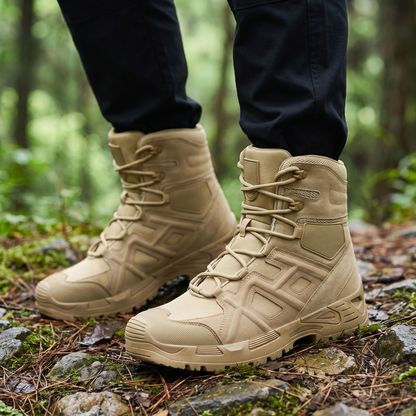 Einsatzstiefel Herren - Hoher Schaft - Rutschfeste Profilsohle