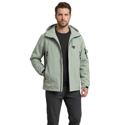 Men's Rain Jacket - Waterproof 5,000mm, Windproof Hood