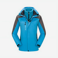 Waterproof Jacket - Women's 3-in-1 - Removable Fleece Liner