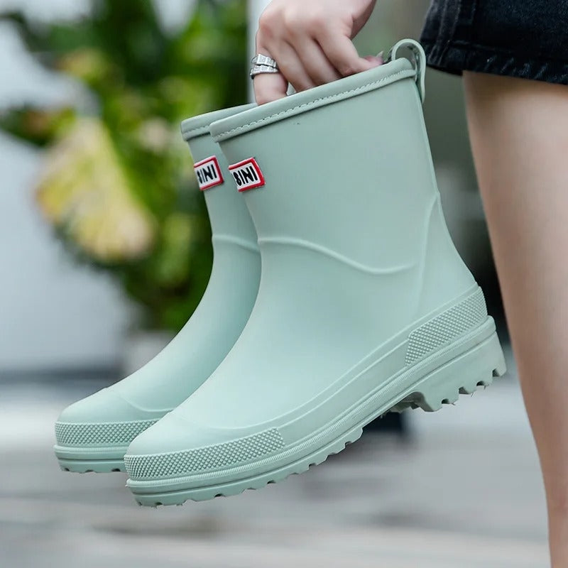 Stiefeletten Damen Wasserdicht Slip On mit Antirutschsohle