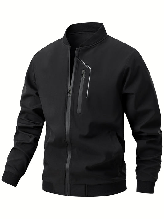 Bomber Jacket - Men's Outdoor Spring & Fall Jacket - Multiple Pockets
