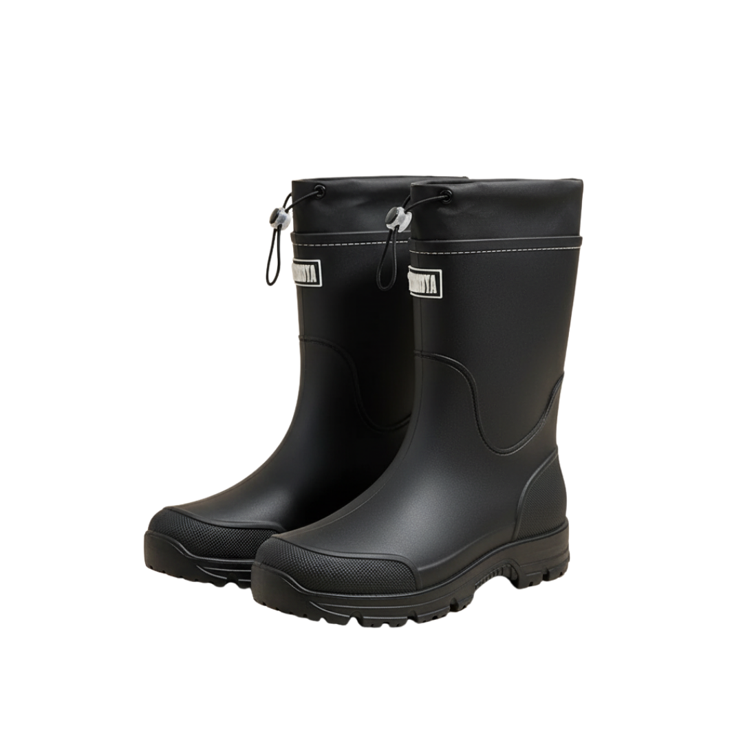 Rain Boots - Waterproof & Non-Slip - Adjustable Cuff