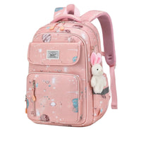 Kids Backpack - Space Print - Reflective Safety Strip