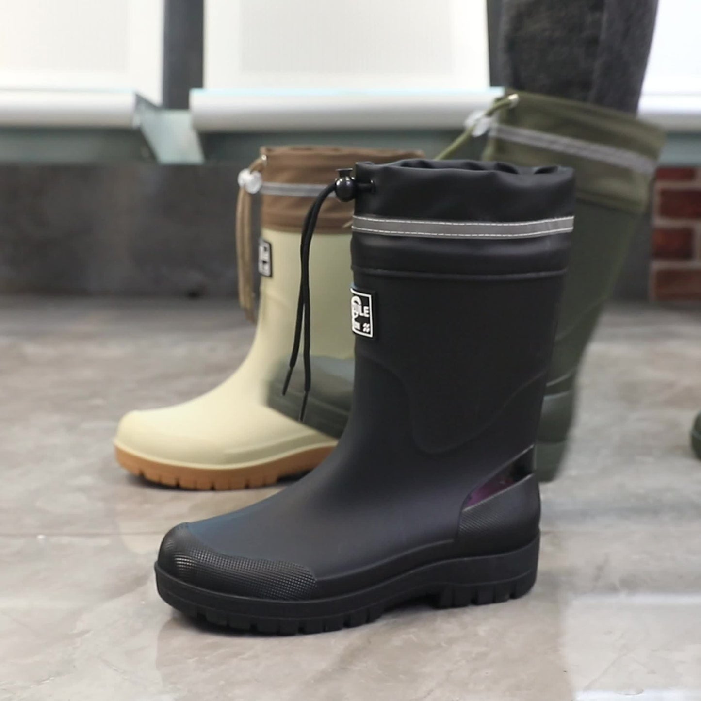 Gummistiefel Herren halbhoch wasserdicht