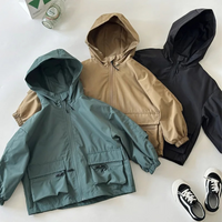 Kids Rain Jacket - Waterproof & Lined - Hooded Boys' Jacket