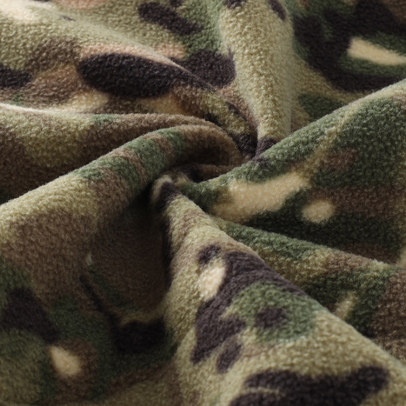 Men's Fleece Jacket - Hooded Tactical Softshell - Camo & Solid Colors