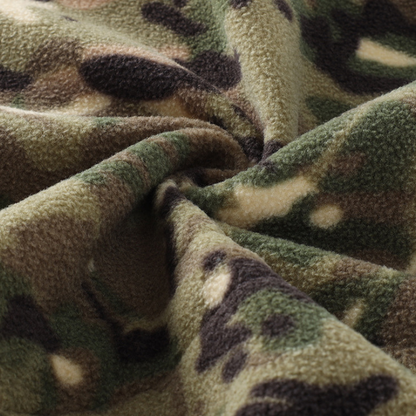 Men's Fleece Jacket - Hooded Tactical Softshell - Camo & Solid Colors