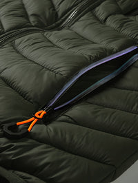 Men's Fall Jacket - Lightweight Quilted Design - Removable Hood