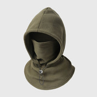 Fleece Balaclava Hood - 3-in-1 Face Cover & Neck Warmer - Plush Lined