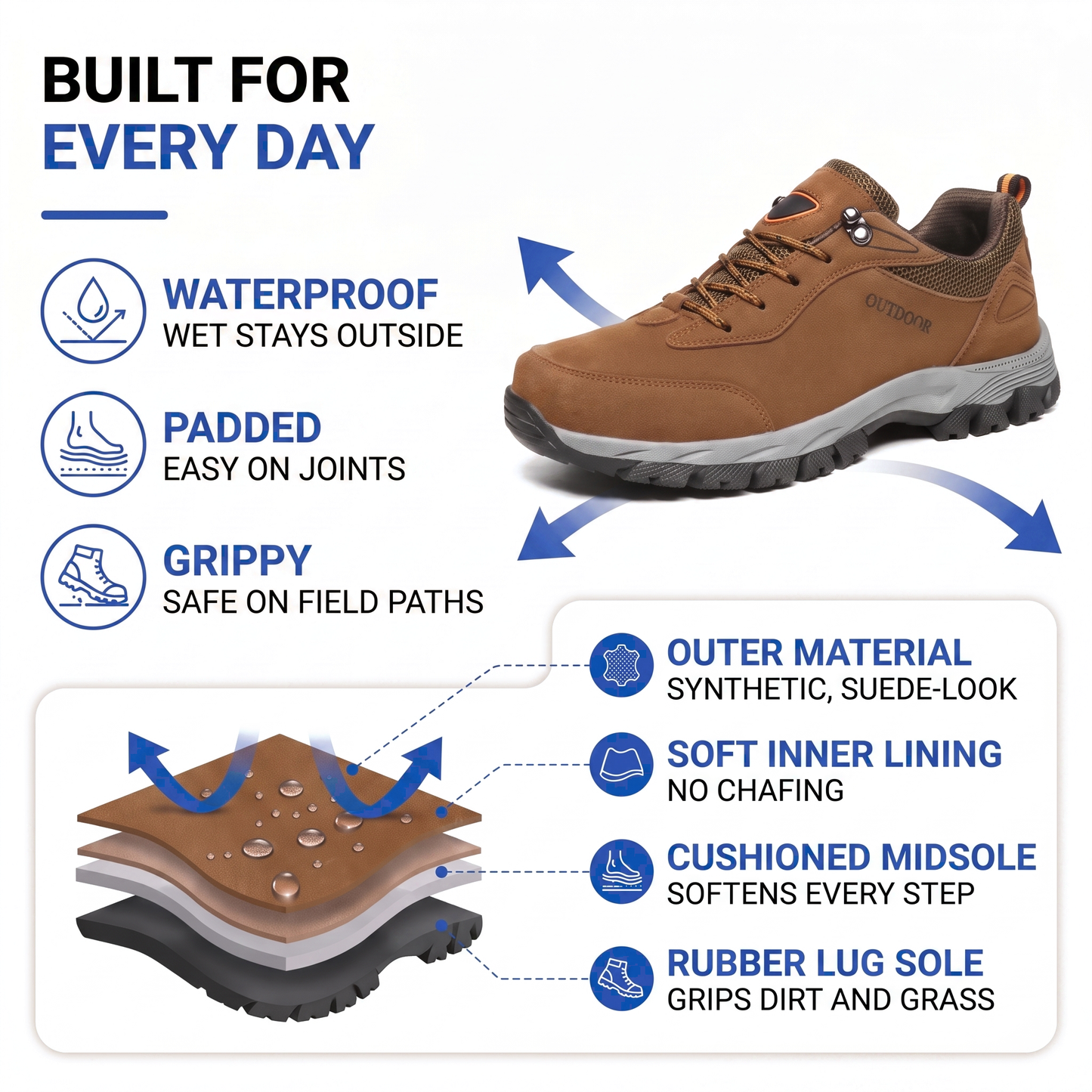 men's waterproof hiking shoes