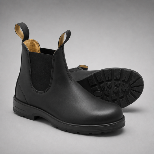 Men's Chelsea Boots - Slip-On with Pull Tabs - Cushioned Footbed