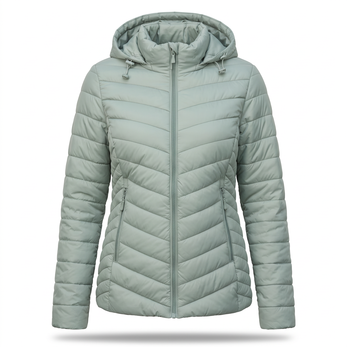 Steppjacke Damen - Verstellbare Kapuze - Leicht Wattiert