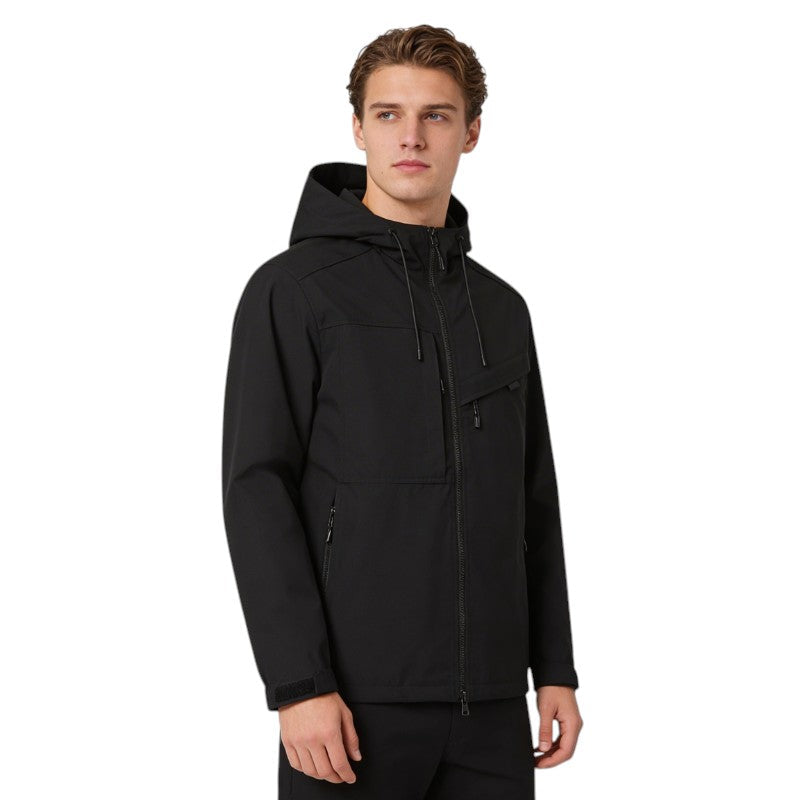 Men's Rain Jacket - 8,000mm Waterproof & Packable - Adjustable Hood