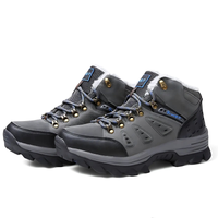 Men's Winter Boots - Ankle-High - Lined