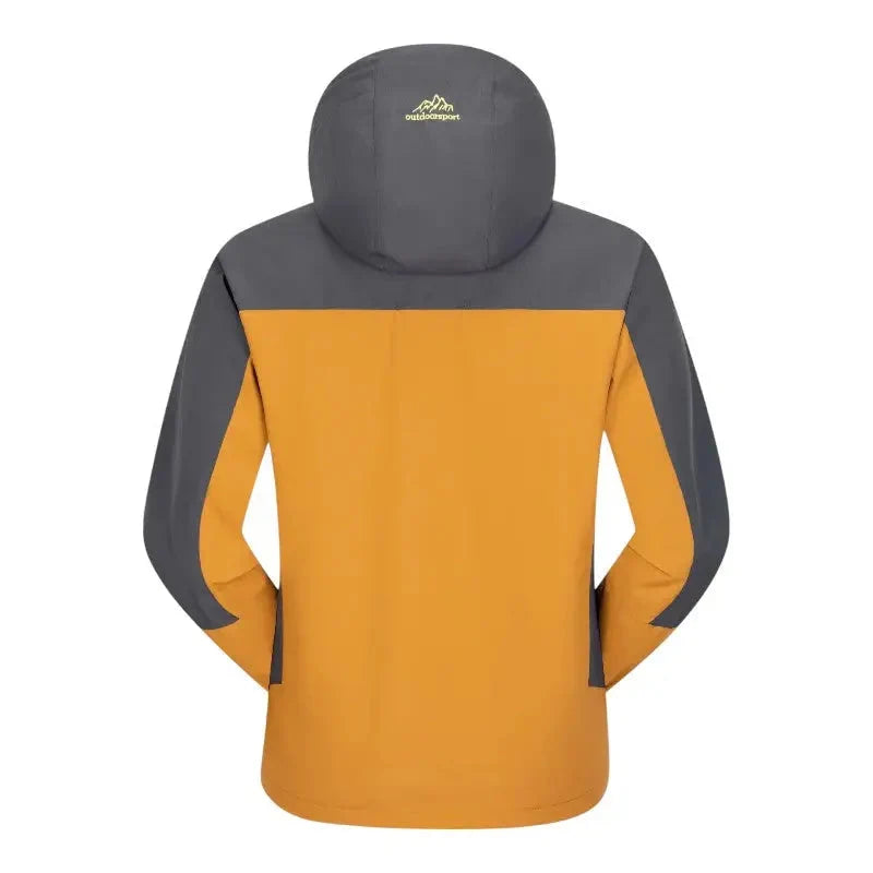 Men's Rain Jacket - Water-Repellent & Windproof - Detachable Hood