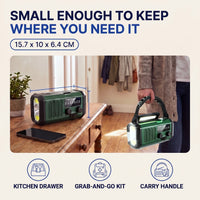 Professional Emergency Radio – Solar & Hand Crank – #1 for Emergencies