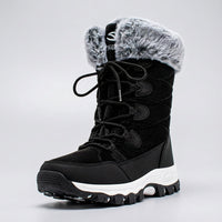 Women's Winter Snow Boots - Waterproof & Insulated - Non-Slip Grip