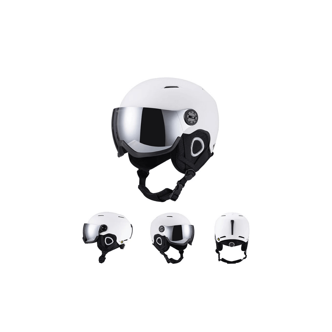 Ski Helmet with Visor - Anti-Fog Shield & ABS Shell - Adjustable Fit