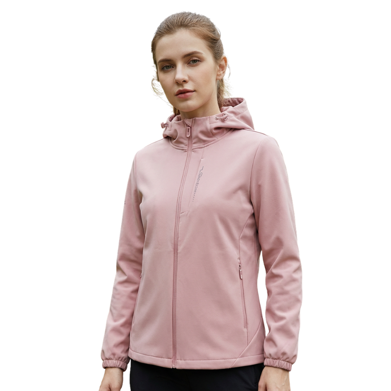 Women's Windbreaker Jacket - Fleece-Lined Softshell - Wind & Water-Resistant
