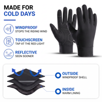Bike Gloves - Winter Touchscreen - Windproof