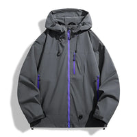 Unisex Rain Jacket - Waterproof & Windproof - Adjustable Hood