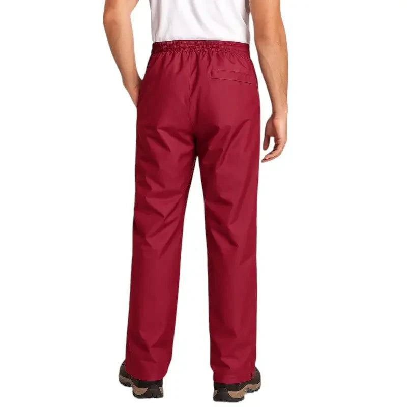 Men's Rain Pants - Waterproof & Mesh Lined - Easy Pull-On