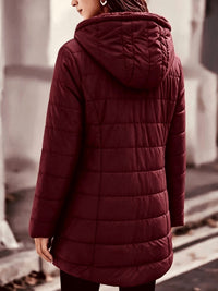 Women's Puffer Coat - Faux Fur Hood - Waterproof