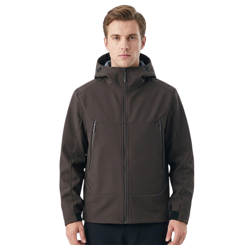 Men's Softshell Jacket - Fleece Lined & Windproof - Water-Repellent Shell