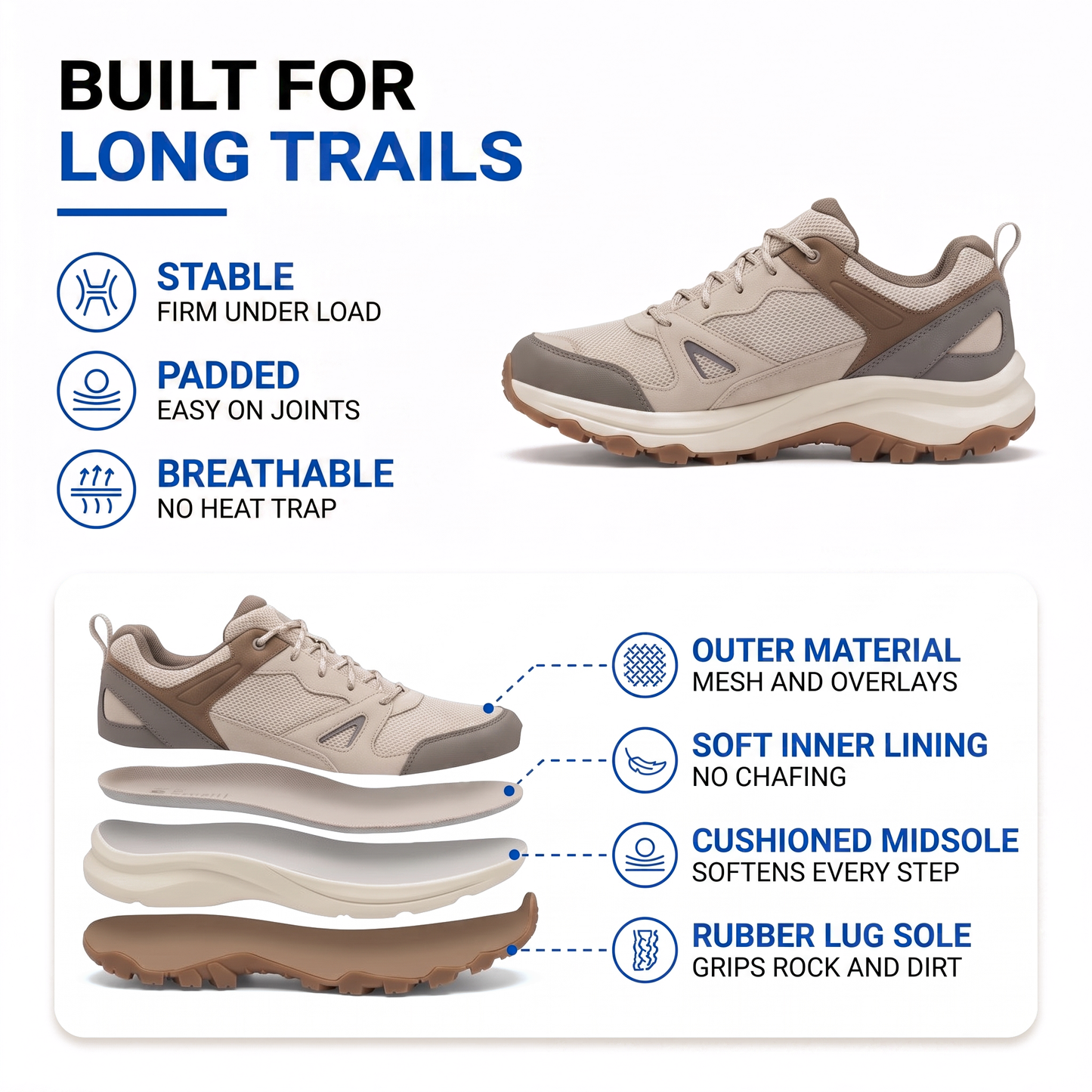 men's trekking shoes