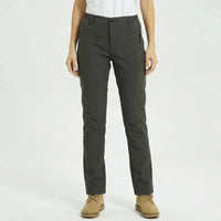 Women's Fleece-Lined Outdoor Pants - Slim Fit - Water-Repellent