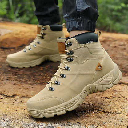 Men's Hiking Boots - Water-Resistant & Ankle Support - Non-Slip Tread