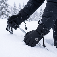 Waterproof Ski Gloves - Touchscreen - Adjustable Wrist Strap